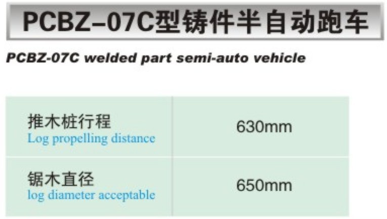 铸件半自动跑车